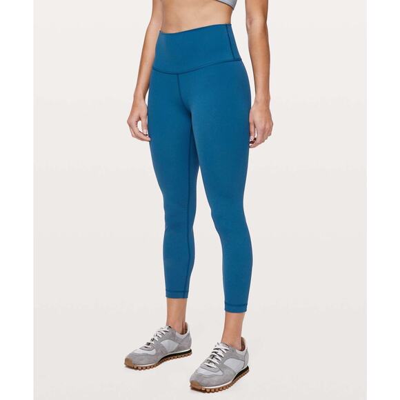 Lululemon Wunder Under High Rise Tight 23” Deep Marine – Size 8 - Picture 1 of 11